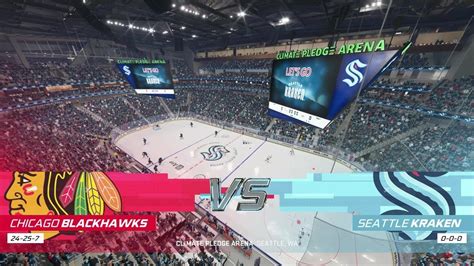 Nhl 22 Chicago Blackhawks Seattle Kraken 111721 Youtube