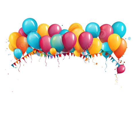 Fiesta De Globos Con Ilustración De Banner Png Globo Fiesta