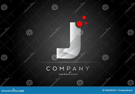 Black J Alphabet Letter Logo Icon With Red Dot Design Suitable For A