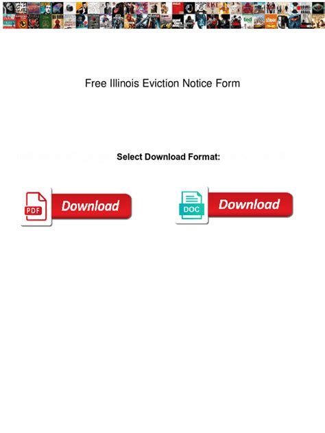 Fillable Online Free Illinois Eviction Notice Form Free Illinois Eviction Notice Form Troops