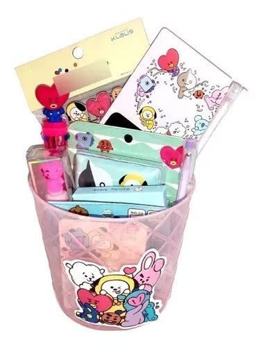 Bote Papelería Kawaii Bt21 Bts Kpop Army Útiles Escolares Envío gratis