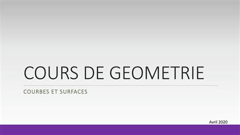 Solution Courbes Et Surfaces Studypool