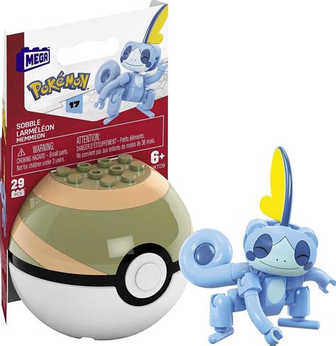 MEGA Pokémon Juguete de Construcción Pokébola Coleccionable de Sobble