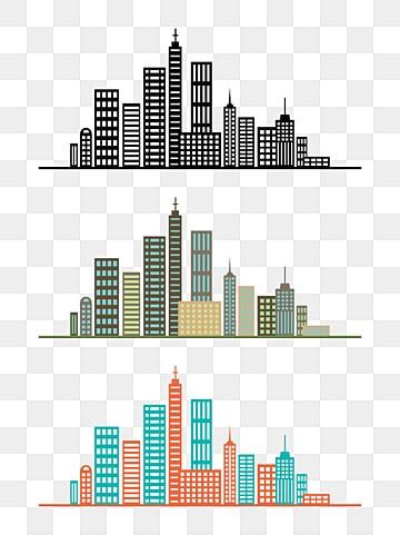 Tall Building Silhouette Vector Png Urban Tall Buildings Silhouettes