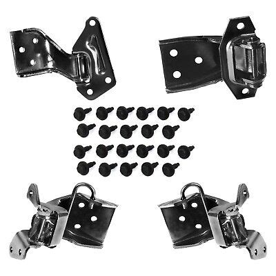 Mustang Door Hinge Kit Both Uppers Lowers All Hinges With Bolts