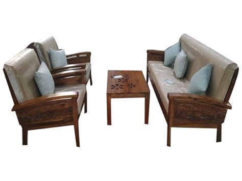 5 Seater Brown Wooden Sofa Set At Rs 65000 Set In Bengaluru ID