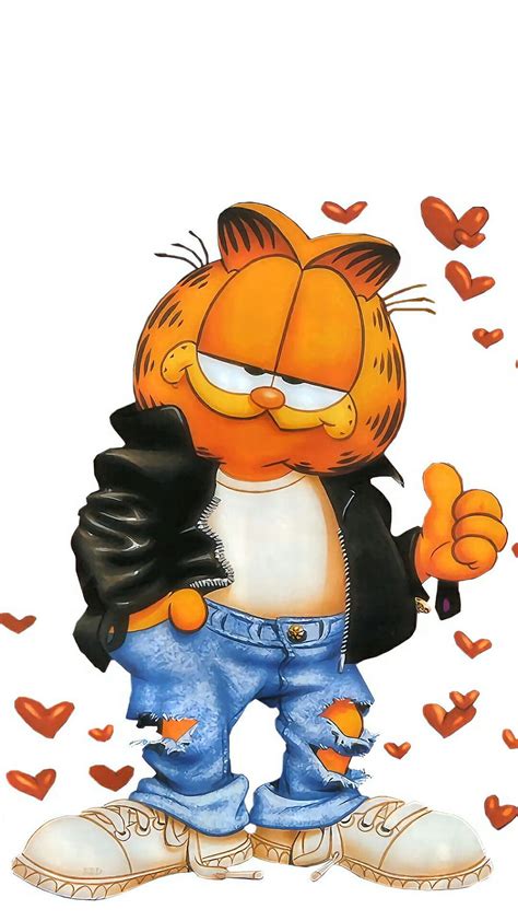 Cell Phone Background Garfield Cartoon Garfield HD Phone Wallpaper