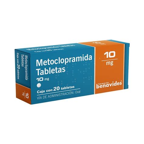 Almus Metoclopramida 10 Mg 20 Tabletas