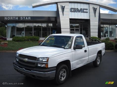 2003 Summit White Chevrolet Silverado 1500 Regular Cab 4x4 32177940 Car Color