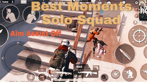 Best Moments Solo Squad Aim Assist Off BGMI YouTube