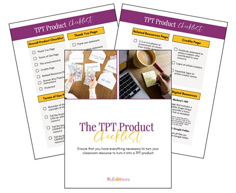 Tpt Product Checklist Thank You