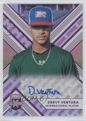 2018 Panini Elite Extra Edition Aspirations Purple 100 Dervy Ventura