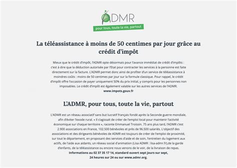 Avec La T L Assistance Optez Pour La S Curit Domicile Admr D Eure