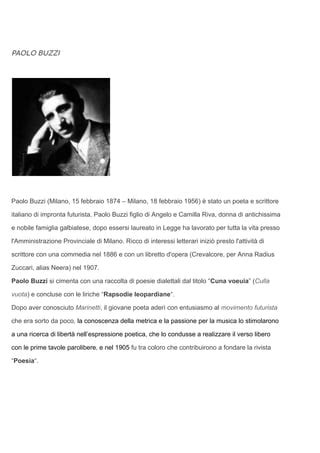 Paolo Buzzi Pdf