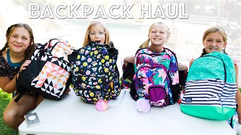 Backpacks Haul Whats Inside Our Backpacks For Back To School