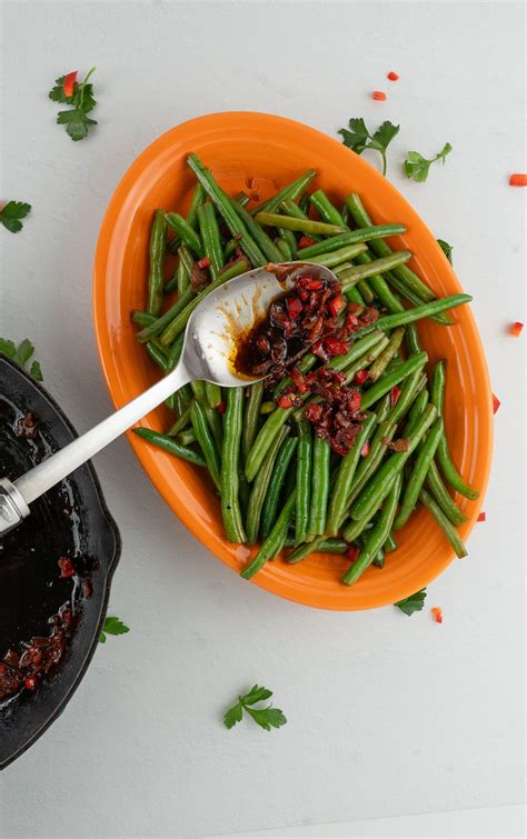 Sweet And Sour Bacon Green Bean Side Dish Recipe Eat 2 Gather