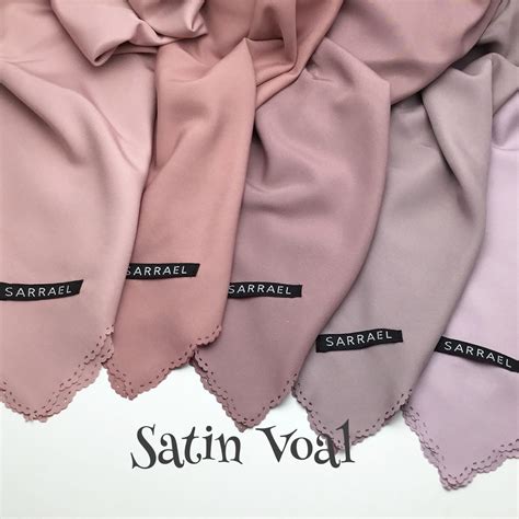 Hijab Quadrangle Voal Ultrasatin Lasercut 115x115 Satin Voal Satin