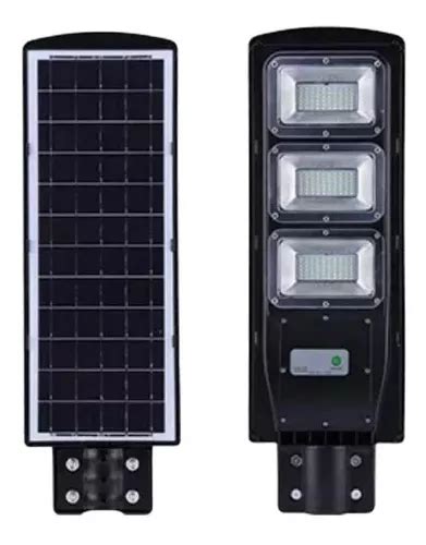 Lampara Led 90w Panel Solar Alumbrado Publico Suburbana