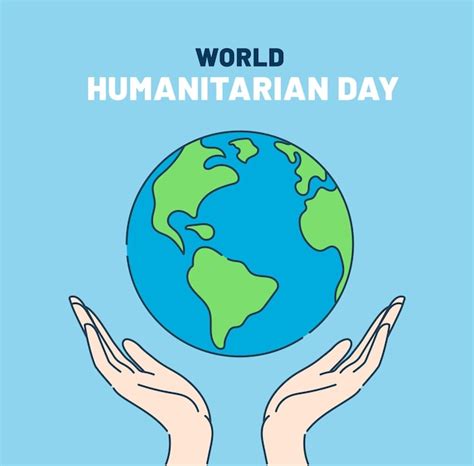 Premium Vector World Humanitarian Day August