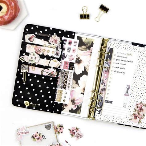 Prima Planner Midnight Bloom Collection Kit Peachy Planner Deals