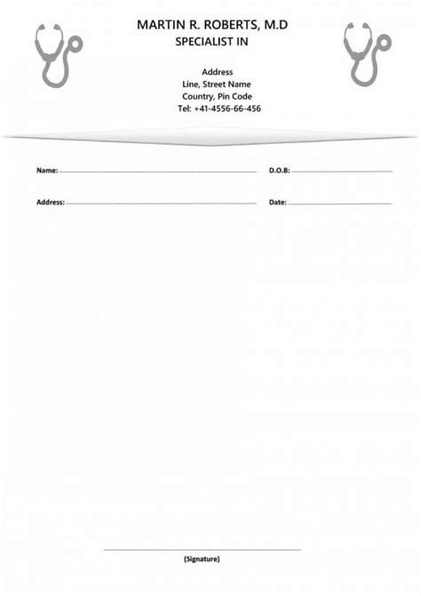 Sample Doctor S Prescription Templates