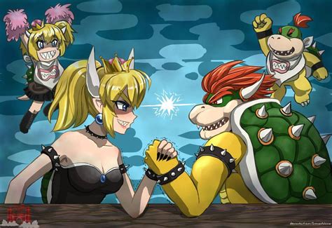 Bowser Vs Bowsette Hi Res Tomoeotohime By Deviantart