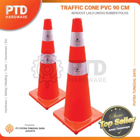 Jual Traffic Cone Karet Pvc Rubber Cm Kerucut Lalu Lintas Gosave