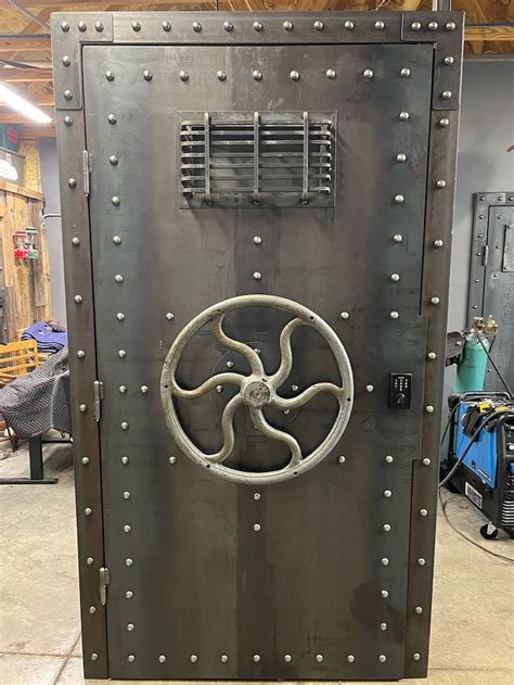 Custom Steel Door Vault Safe Etsy Steel Doors Steampunk Door