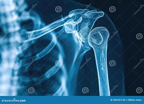 Shoulder Arthroscopy Poster Vector Illustration