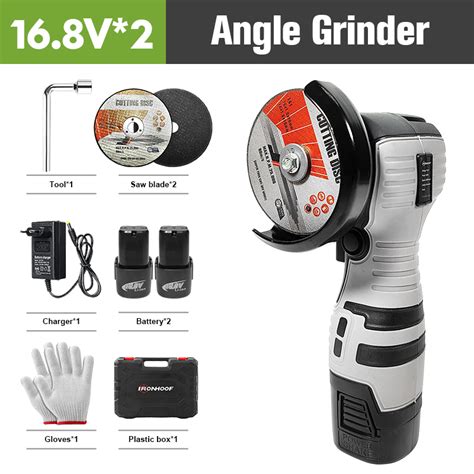 Ironhoof Inch Cordless Angle Grinder Electric Hand Grinder Polishing