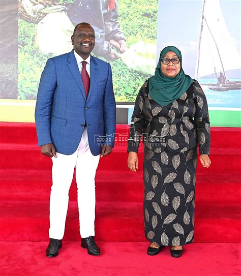 rais samia ateta na rais wa kenya dktruto ikulu jijini dar es salaam