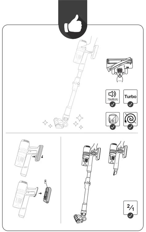 Hisense HVC6264BK HI-MOVE IV Cordless Vacuum Cleaner User Guide