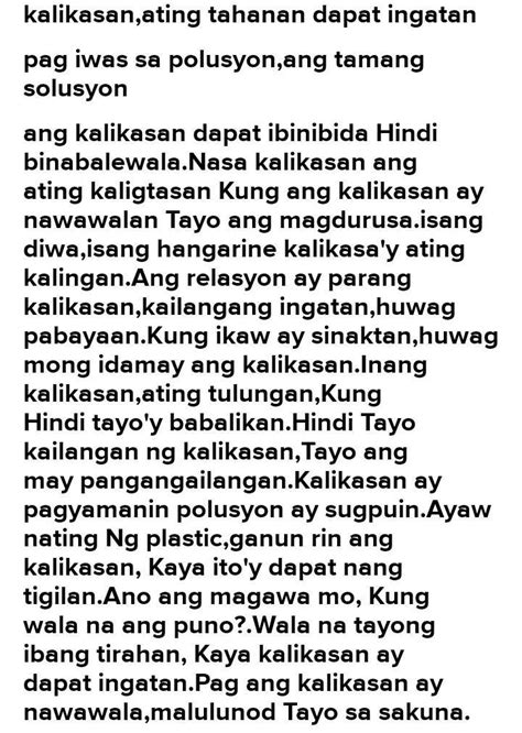 Gumawa Ng Isang Simpleng Islogan Tungkol Sa Kalinisan At Kaayusan