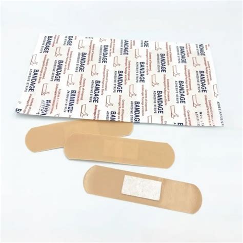 100pcsset Skin Color Transparent Blue Color Band Aid Medical Strips