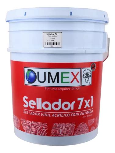 Sellador Vinil Acrílico Dumex 7x1 Concentrado Cubeta 19 L Envío gratis