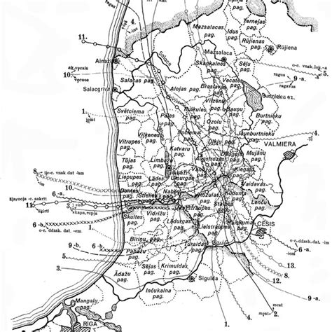 A. Bielenstein's isogloss map published in 1892. | Download Scientific ...