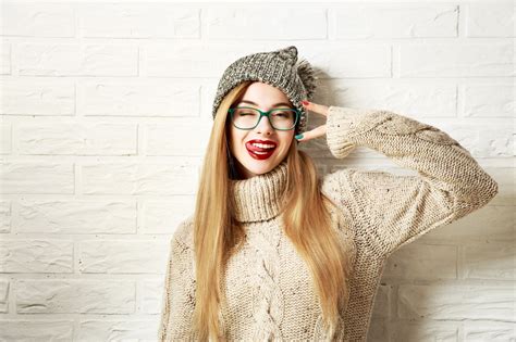 Wallpaper Women Model Long Hair Glasses Hat Clothing Cap