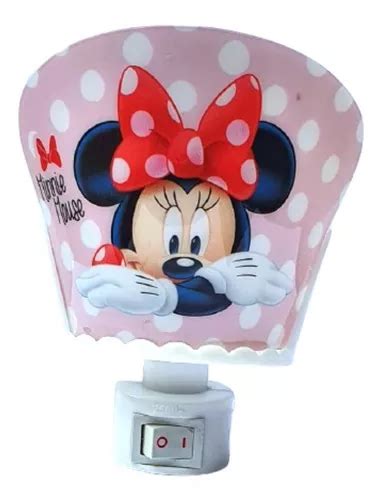 Abajur Infantil Tomada Luminaria Rosa Minnie Disney Mercadolibre