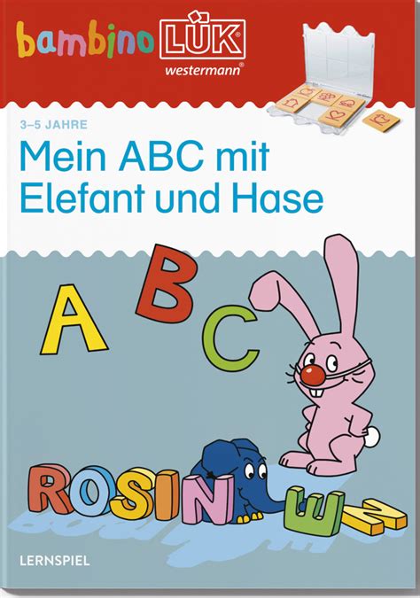 Bambinol K Jahre Vorschule Mein Abc Mit Elefant Und Hase