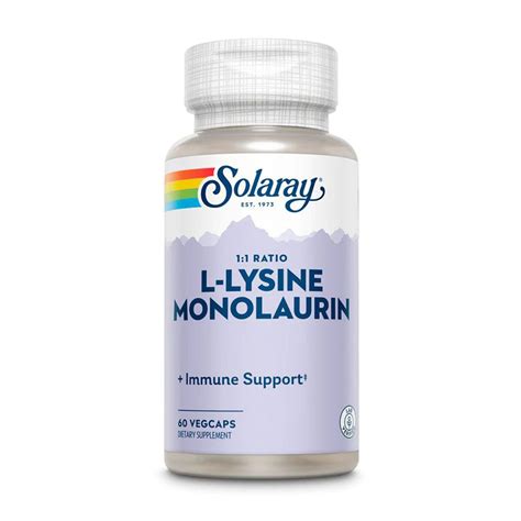 Диетическая добавка в вегетарианских капсулах Solaray L-Lysine ...