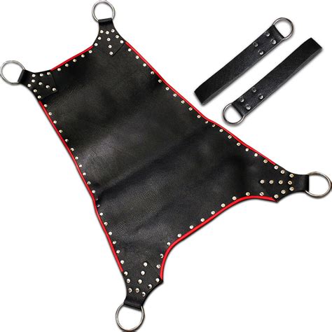 Genuine Original Black Leather Sling And Swing Bondage Leather Adult Sex Swing Adult Sex Swing