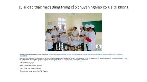 PPT Giải đáp thắc mắc Bằng trung cấp chuyên nghiệp có giá trị không