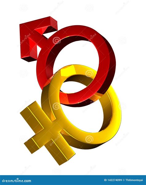 Sex Symbol With Clipping Path Stock Illustration Illustration Of