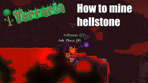 How To Mine Hellstone Terraria Youtube