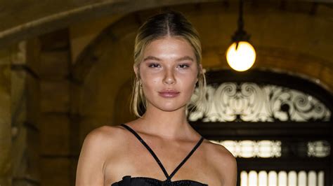 Ellie Thumann Dons Summer Whites Chic Eyelet Bikini For Sunrise By The