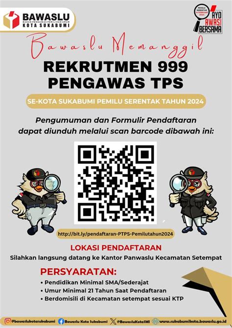 Bawaslu Kota Sukabumi Butuhkan Ptps Untuk Kawal Pemilu Di