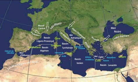 Carte De La Méditerranée Arts Et Voyages