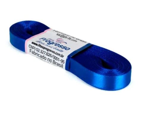 Fita de Cetim Progresso 10mm nº2 10m Cor 214 Azul Royal 01 unidade