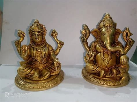 Brass Laxmi Ganesh Set Temple At Rs 1280piece In Aligarh Id