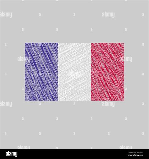 Bandera de francia rota Imágenes vectoriales de stock Alamy